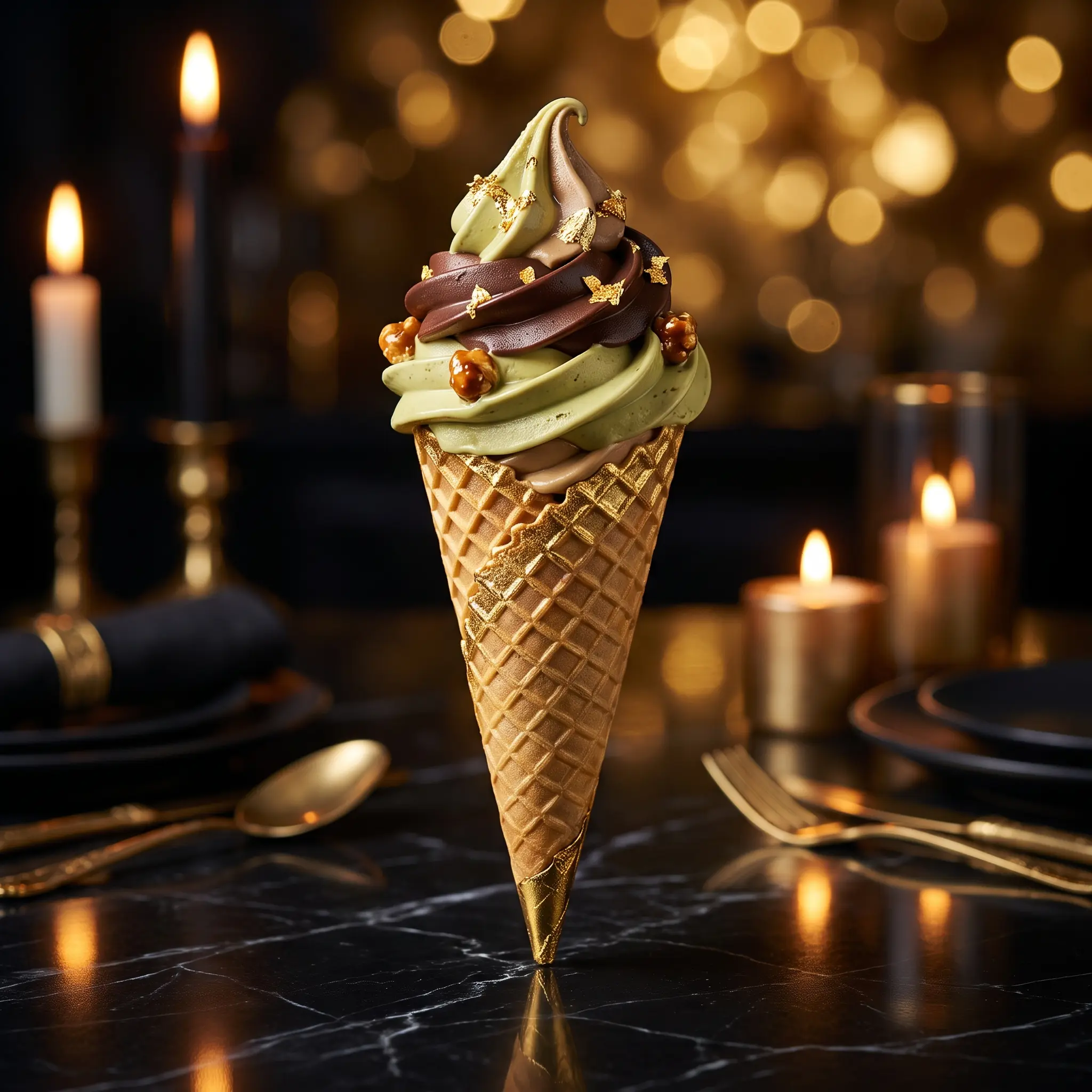 Eis im Hörnchen